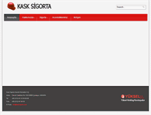Tablet Screenshot of kasksigorta.com